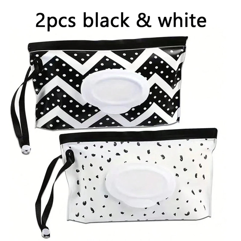 Reusable Baby Wipe Case, Travel Tissue Holder, Wet Wipes Storage Pouch, EVA Mask Bag with convenient portable storage