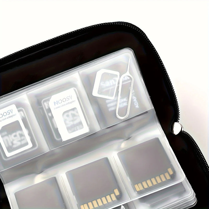 22-Slot Memory Card Storage Case, Portable Organizer For SD, CF, Micro SD And More for SD, Micro SD, CF, XD, and MMC cards