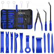 5/11/19Pcs Car Trim Removal Tool Set With Clip Pliers, Fastener Remover, Stereo Tools Kit with assorted automotive trim pry tools
