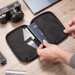 RFID Blocking Passport Holder Travel Wallet, Nylon Document Organizer For Men And Women designed to fit in luggage, backpacks, purses, and pockets