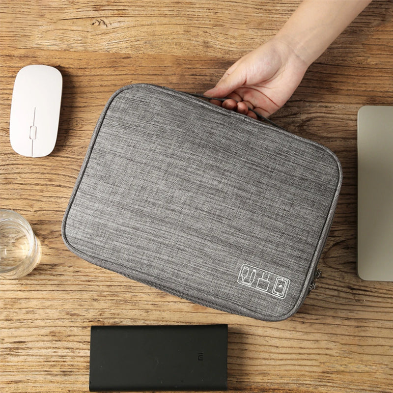 Waterproof EVA Cable Organizer Bag, Portable Electronics Travel Case For USB Chargers featuring a durable hard shell and portable design