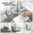 1/2Pcs Silicone Sink Caddy Tray With Drainage, Sponge Soap Holder, Space-Saving Kitchen Organizer showing built-in drainage holes