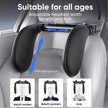 Car Headrest Pillow, Thick Memory Foam Neck Support, 180° Adjustable, Foldable Travel Cushion folded upward to save space when not in use