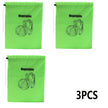 Reusable Yellow Banana Storage Bag, Drawstring Produce Keeper For Fruits & Vegetables shown in bright yellow fabric