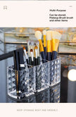 Diamond Patterned 3-Grid Transparent Storage Box, Cosmetic And Bathroom Organizer for cosmetics, jewelry, and small accessories