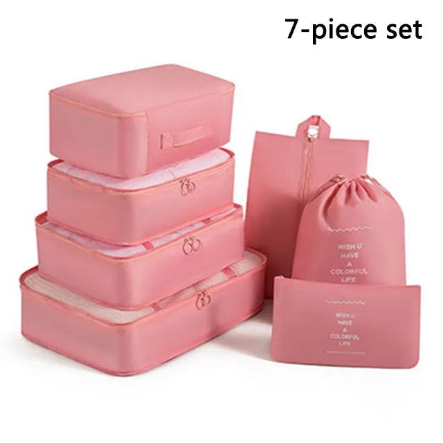 Totidy Foldable Travel Storage Bags Set – Packing Cubes for Clothes, Shoes and Toiletries