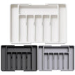 Expandable Kitchen Drawer Organizer, Adjustable 6-8 Compartment BPA-Free Utensil Tray organizing forks, spoons, knives, and kitchen tools