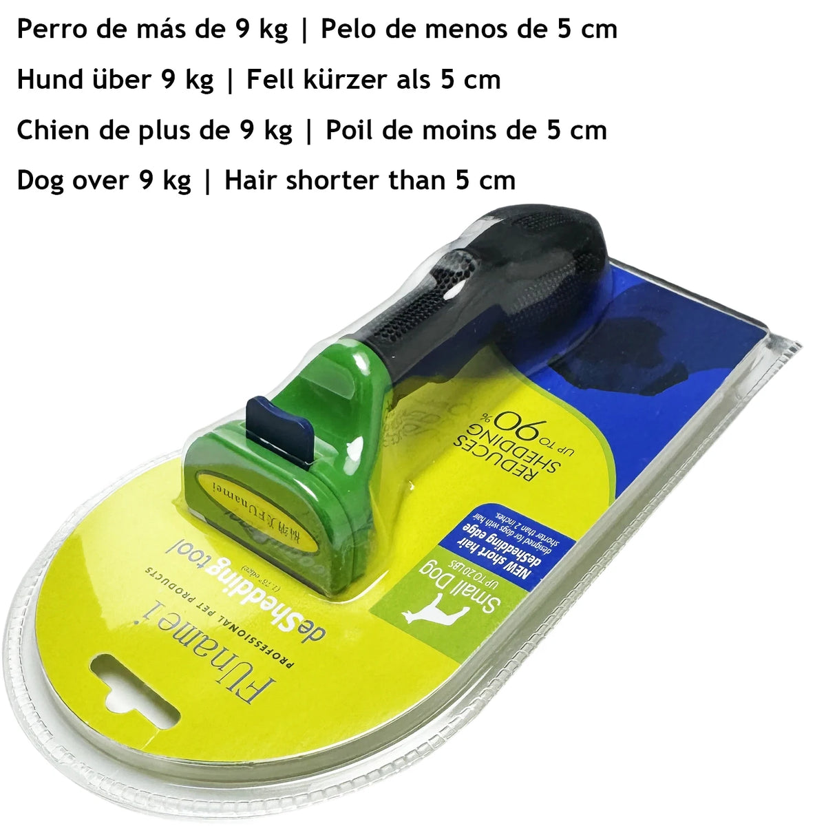 Pet Deshedding Brush For Dogs & Cats, Undercoat Hair Remover With Self-Cleaning Button