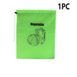 Reusable Yellow Banana Storage Bag, Drawstring Produce Keeper For Fruits & Vegetables measuring approximately 29 x 35 cm