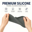 1/2Pcs Silicone Sink Caddy Tray With Drainage, Sponge Soap Holder, Space-Saving Kitchen Organizer beside a kitchen sink