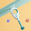 Baby Toothbrush For Infants And Toddlers 0-3, Small Head, Cartoon Handle, Suction Cup Base with playful cartoon handle and soft-feel bristles