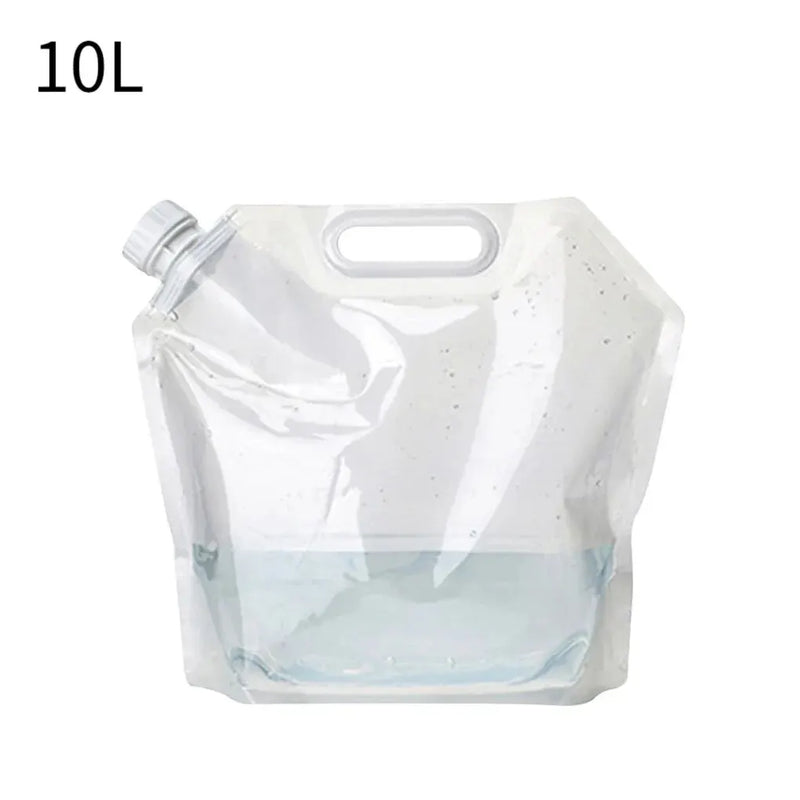 5L/8L/10L Folding Water Container Bag With Handle, Portable Camping Travel Outdoor Jug with convenient carrying handle