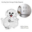 Pet Hair Memorial Keychain, Cat-Shaped Resin Storage Capsule For Cat And Dog Fur Keepsake featuring a clear capsule for storing fur, whiskers, or small pet mementos