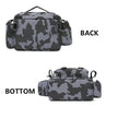 Black Fishing Tackle Shoulder Bag, Nylon Waist Pack With Fishing Rod Holder For Outdoor Sports for fishing, hiking, camping, and travel