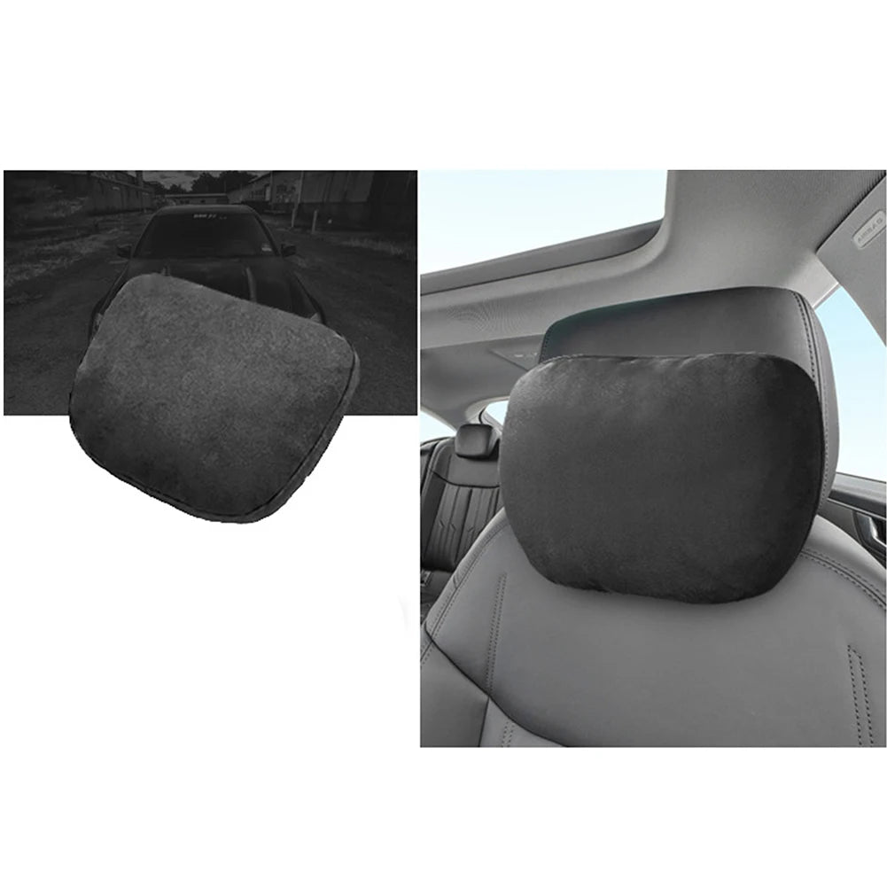 Car Headrest Pillow For Mercedes-Benz S-Class Maybach, Soft Suede Neck Support Cushion