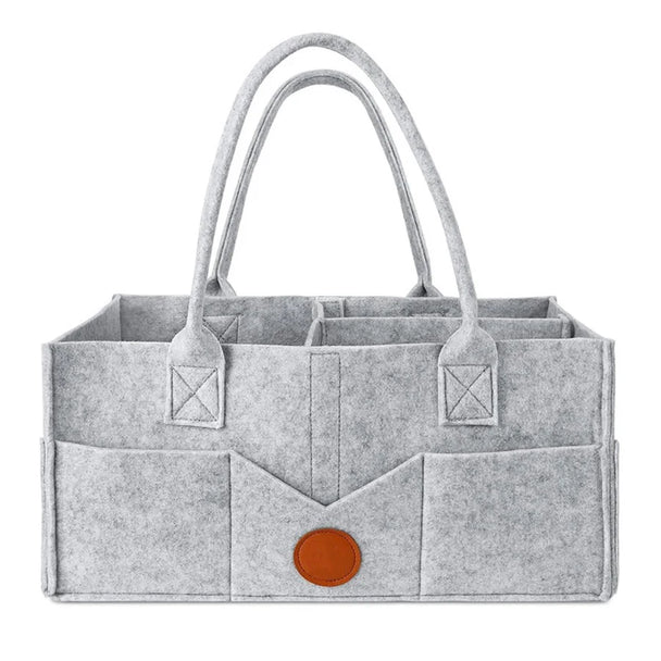 Children's Felt Diaper Storage Bag Baby Miscellaneous Toys Diapers Large Capacity Felt Diaper Bag in a spacious felt organizer design