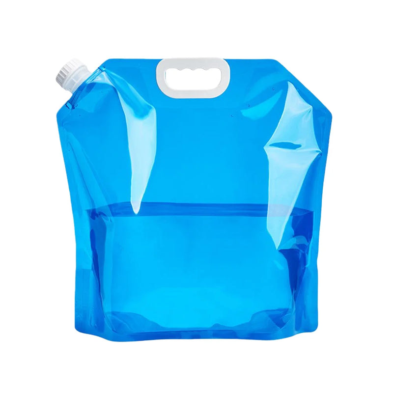 5L/8L/10L Folding Water Container Bag With Handle, Portable Camping Travel Outdoor Jug in a space-saving collapsible design