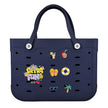 Unisex PVC Waterproof Tote Bag, Hollow-Out Beach Picnic Shopping Storage Basket with spacious open interior