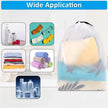 10-Piece Transparent Waterproof Shoe Storage Bags With Drawstring, Travel & Makeup Organizer set for shoes and travel essentials