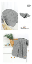 Soft Cotton Baby Blanket 90x70cm Newborn Knit Swaddle Wrap For Stroller Nursery with breathable knit texture