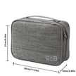 Waterproof EVA Cable Organizer Bag, Portable Electronics Travel Case For USB Chargers with organized compartments for cords, adapters, earbuds, and USB drives