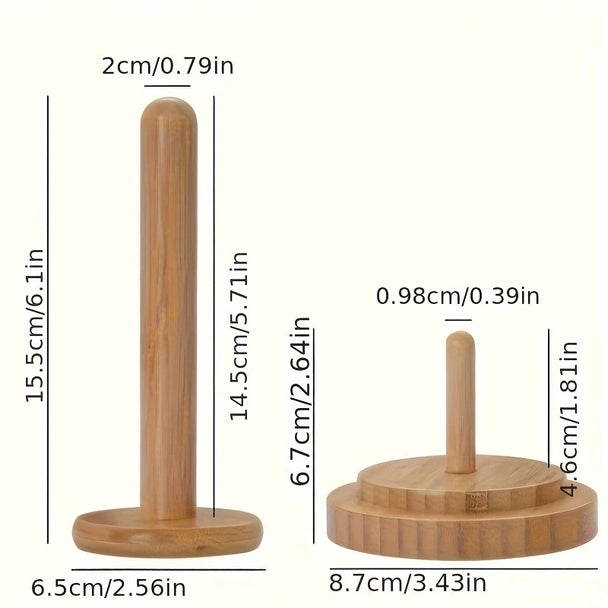Bamboo Wood Yarn Winder Stand, Rotating Tabletop Yarn Spool Holder For Knitting And Crochet for organized tabletop yarn storage