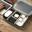 Waterproof EVA Cable Organizer Bag, Portable Electronics Travel Case For USB Chargers holding USB cables, chargers, earbuds, and small electronics
