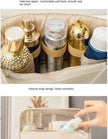 Waterproof Hanging Travel Makeup Bag, Foldable Toiletry Organizer With Hook made from durable waterproof polyester