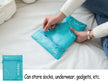7-Piece Travel Packing Cubes Set, Waterproof PVC Luggage Organizer Bags For Clothes And Shoes with clear rectangular bags for neat suitcase organization