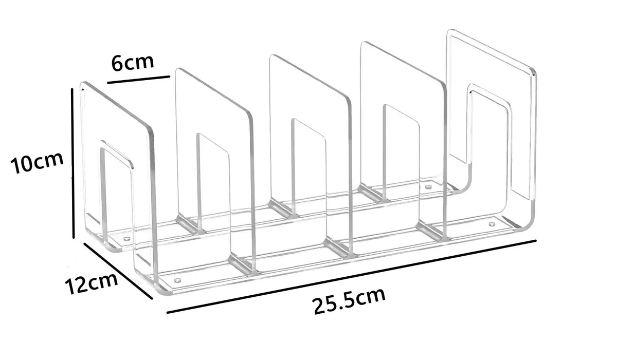 4-Pack Clear Acrylic Baby Shoe Storage Organizer, Holds 4 Pairs Per Rack, Space-Saving