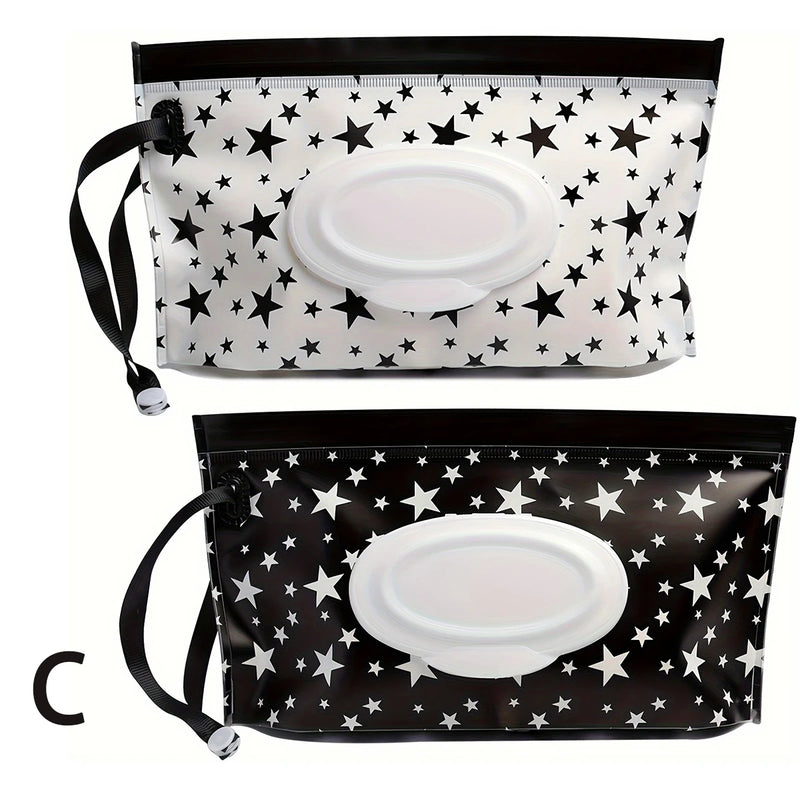 Reusable Baby Wipe Case, Travel Tissue Holder, Wet Wipes Storage Pouch, EVA Mask Bag shown in a compact modern design