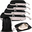 4/6-Piece Compression Packing Cubes, Waterproof Polyester Travel Luggage Organizer Bags for suitcase, carry-on, and wardrobe organization