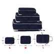Foldable Compression Packing Cubes, Waterproof Oxford Travel Bags With Handles, Luggage Organizer featuring convenient handles and space-saving compression