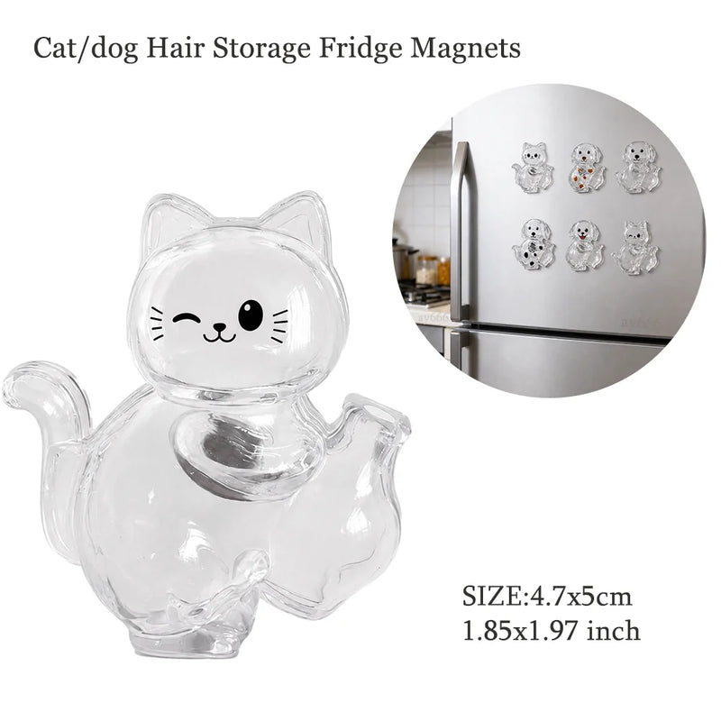 Pet Hair Memorial Keychain, Cat-Shaped Resin Storage Capsule For Cat And Dog Fur Keepsake shown in a cute cat design