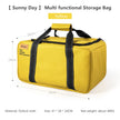 BISINNA Camping Storage Bag 26L/30L/42L, Foldable Gas Tank Organizer With Adjustable Dividers made from durable Oxford cloth for outdoor adventures