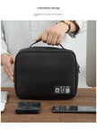 Travel Electronics Organizer Bag, Multi-Layer Oxford Cable, Charger And Tech Accessory Case shown in a compact rectangular design