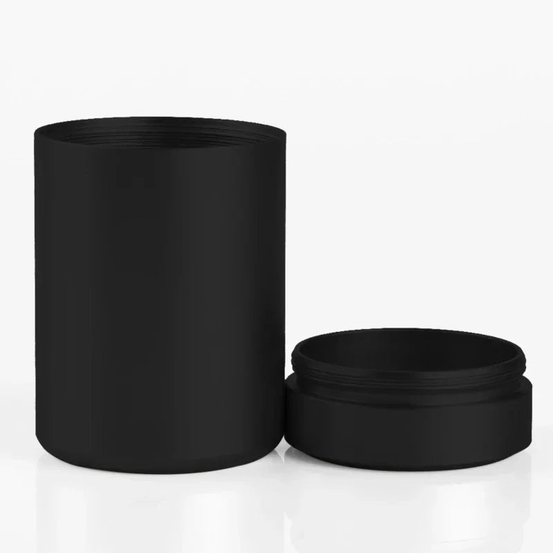 Mini Stainless Steel Airtight Storage Tin, Portable Travel Jar For Nuts Candy Tea, 4.5cm x 7cm ideal for portable food storage and travel