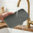 1/2Pcs Silicone Sink Caddy Tray With Drainage, Sponge Soap Holder, Space-Saving Kitchen Organizer with built-in drainage holes
