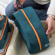 7-Piece Travel Packing Cubes Set, Waterproof PVC Luggage Organizer Bags For Clothes And Shoes with foldable waterproof storage bags for luggage and home organization