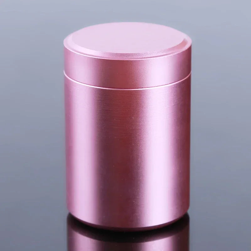 Mini Stainless Steel Airtight Storage Tin, Portable Travel Jar For Nuts Candy Tea, 4.5cm x 7cm for portable food storage at home or while traveling