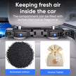 Car Headrest Pillow, Thick Memory Foam Neck Support, 180° Adjustable, Foldable Travel Cushion rotating for neck comfort