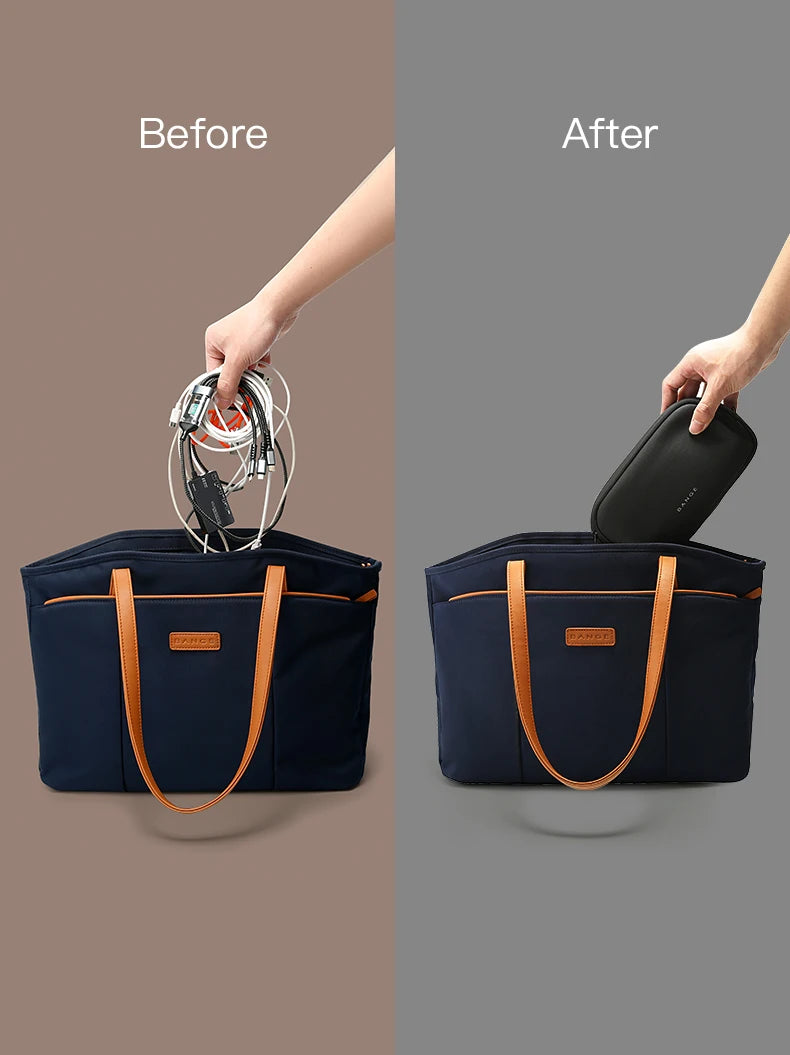 BANGE Electronics Organizer Bag, Waterproof Travel Case With USB Cable Storage For Gadgets for USB cables, adapters, earbuds, and power banks