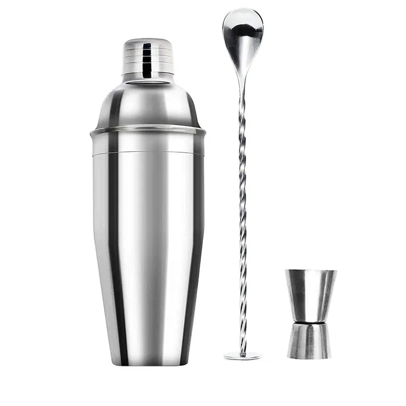 6/7/10-Piece Stainless Steel Cocktail Shaker Set, 304 Bartending Tools With Storage Bag with convenient storage bag for organized bar tools
