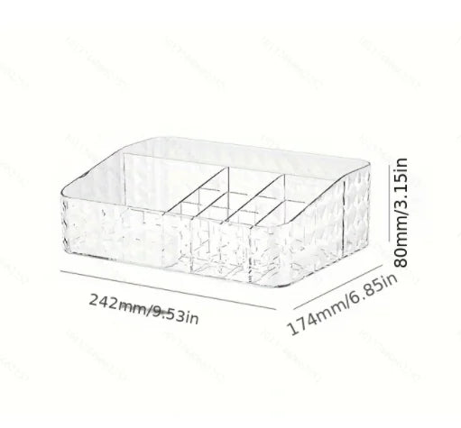 Clear Acrylic Makeup Organizer Box, Cosmetic Display Case, Jewelry And Eyeshadow Holder