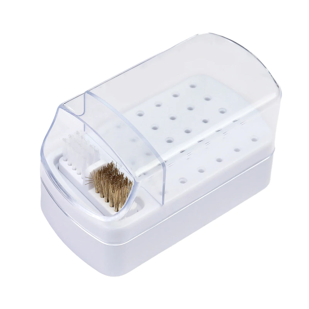 30-Hole Nail Polish Bottle Organizer, Clear Acrylic Dustproof Storage Case For Salon Tools