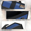 AIRAJ 14-Inch Tool Bag, Waterproof Oxford Cloth Electrician Organizer With 5 Pockets displaying its wide-mouth opening and metal frame
