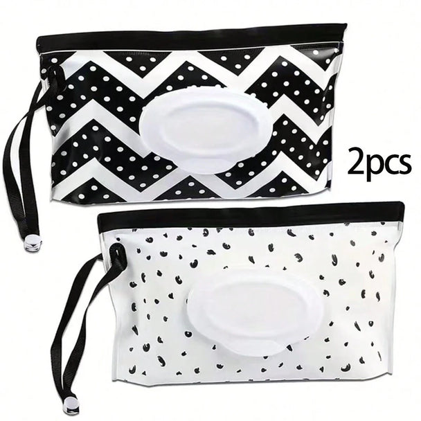 Reusable Baby Wipe Case, Travel Tissue Holder, Wet Wipes Storage Pouch, EVA Mask Bag shown in a compact modern design