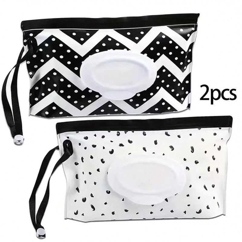 Reusable Baby Wipe Case, Travel Tissue Holder, Wet Wipes Storage Pouch, EVA Mask Bag shown in a compact modern design