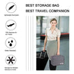 Waterproof EVA Cable Organizer Bag, Portable Electronics Travel Case For USB Chargers packed with USB cables, earbuds, memory cards, and accessories