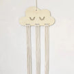Solid Wood Cloud Ornament Jewelry Hairpin Bow Storage Holder, Rustic Decorative Organizer for jewelry and hair accessories